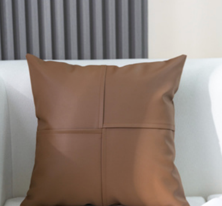 Luxurious Faux Leather Accent Cushions