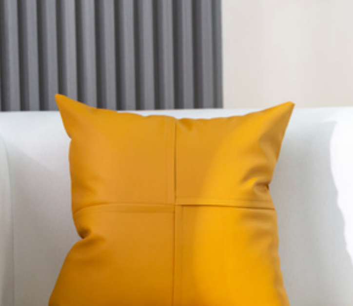 Luxurious Faux Leather Accent Cushions