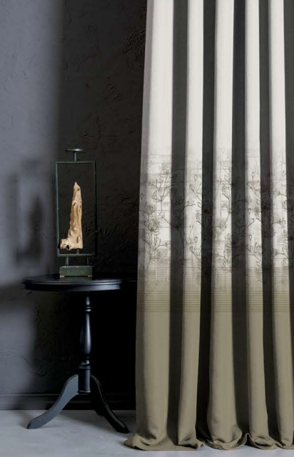 Designer curtains - Delicate Floral Sketch Curtains