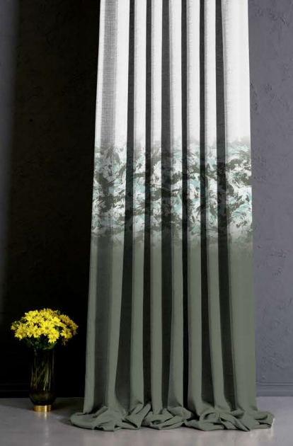 Designer curtains - Forest Canopy Ombre Sheer Curtains