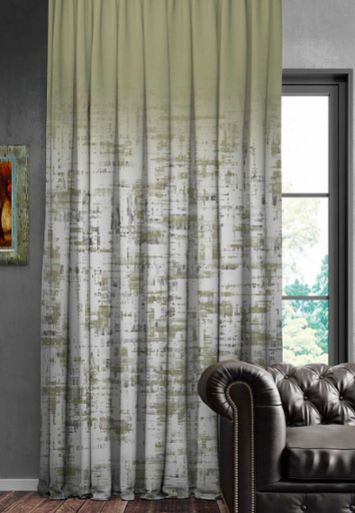 Designer curtains - Urban Mist Beige Gradient Curtains