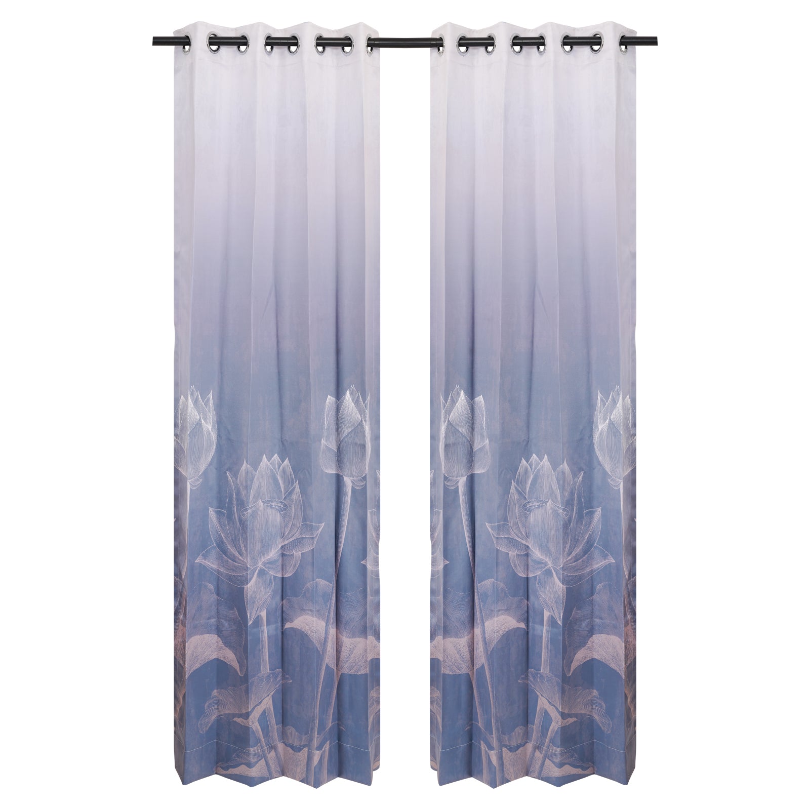 Designer Curtain - Oceanic Breeze (A cool, tranquil blue)