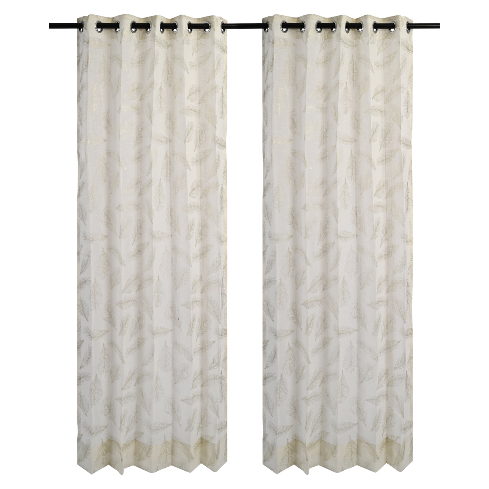 Peacock feather Sheer Curtains