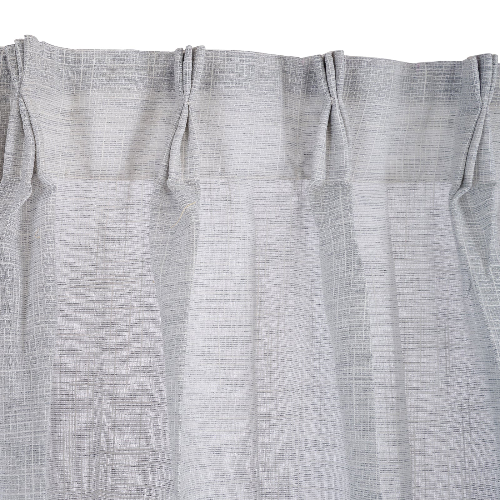 Cotton Blended Sheer - Self Texture - Light Grey