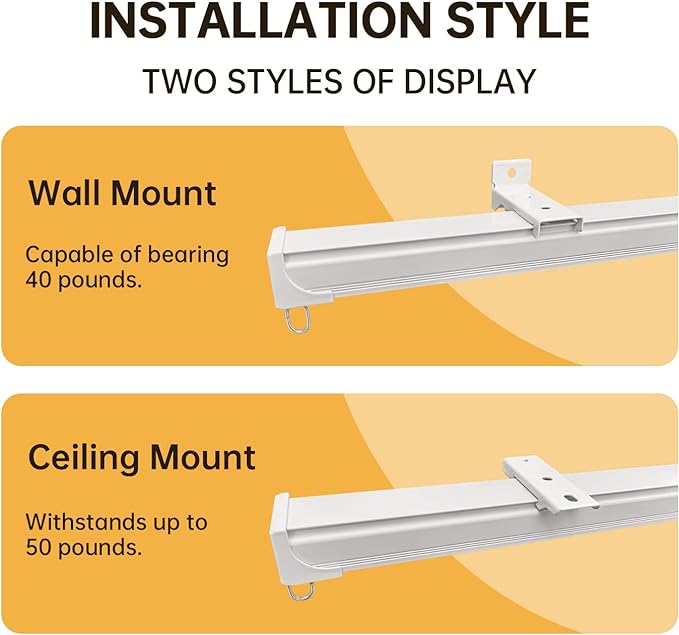 Premium Curtain Tracks - Smooth Gliding &amp; Silent Track