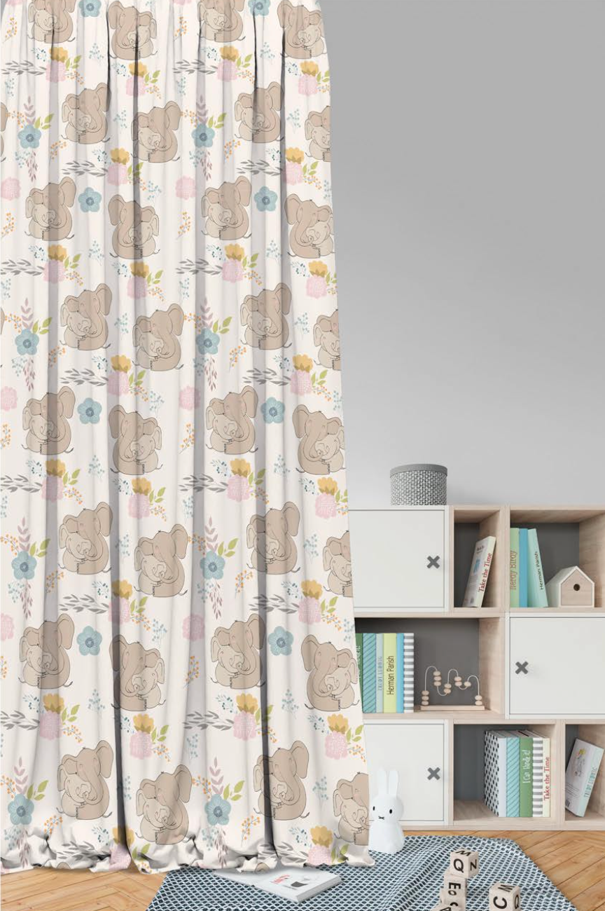 Designer Curtain -Cozy Koala Dream (Adorable Nursery Curtains)