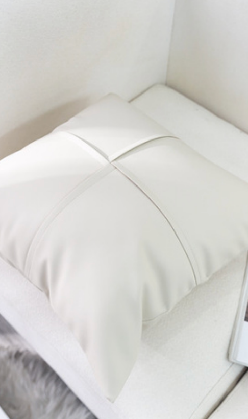 Luxurious Faux Leather Accent Cushions