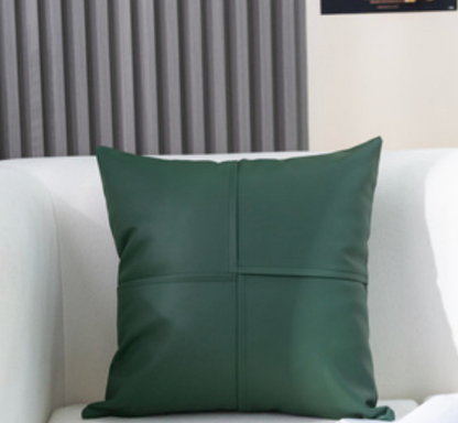 Luxurious Faux Leather Accent Cushions