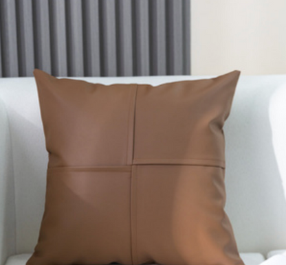 Luxurious Faux Leather Accent Cushions