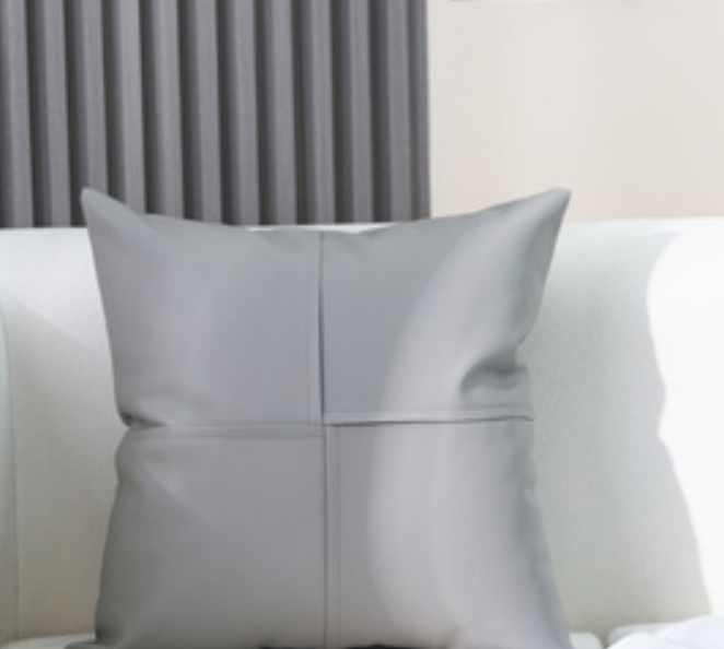 Luxurious Faux Leather Accent Cushions