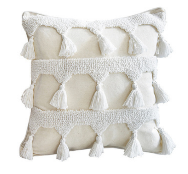 Textured Boho Tassel Cushion Collection