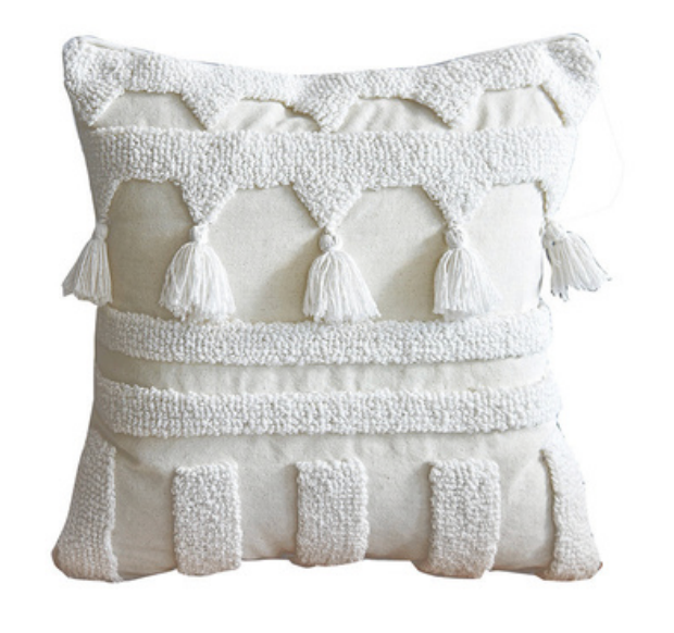Textured Boho Tassel Cushion Collection