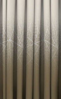 Designer curtains - "Beige Geometric Ombre Curtains"