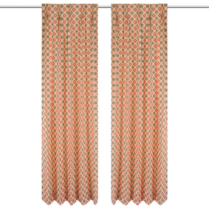 Demask Small Motif (100% Cotton) Drapes