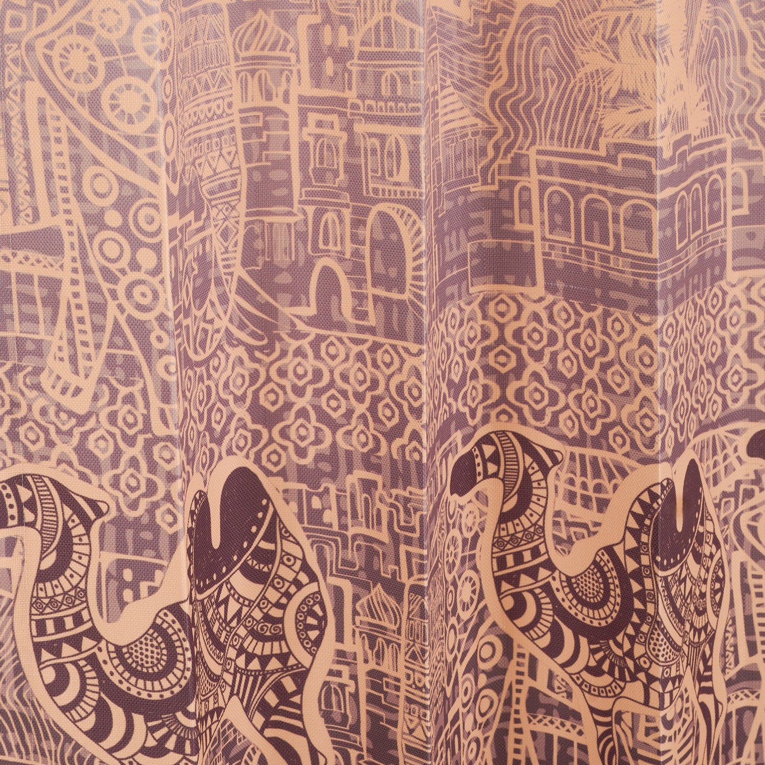 Designer Curtain -  Golden Desert Design