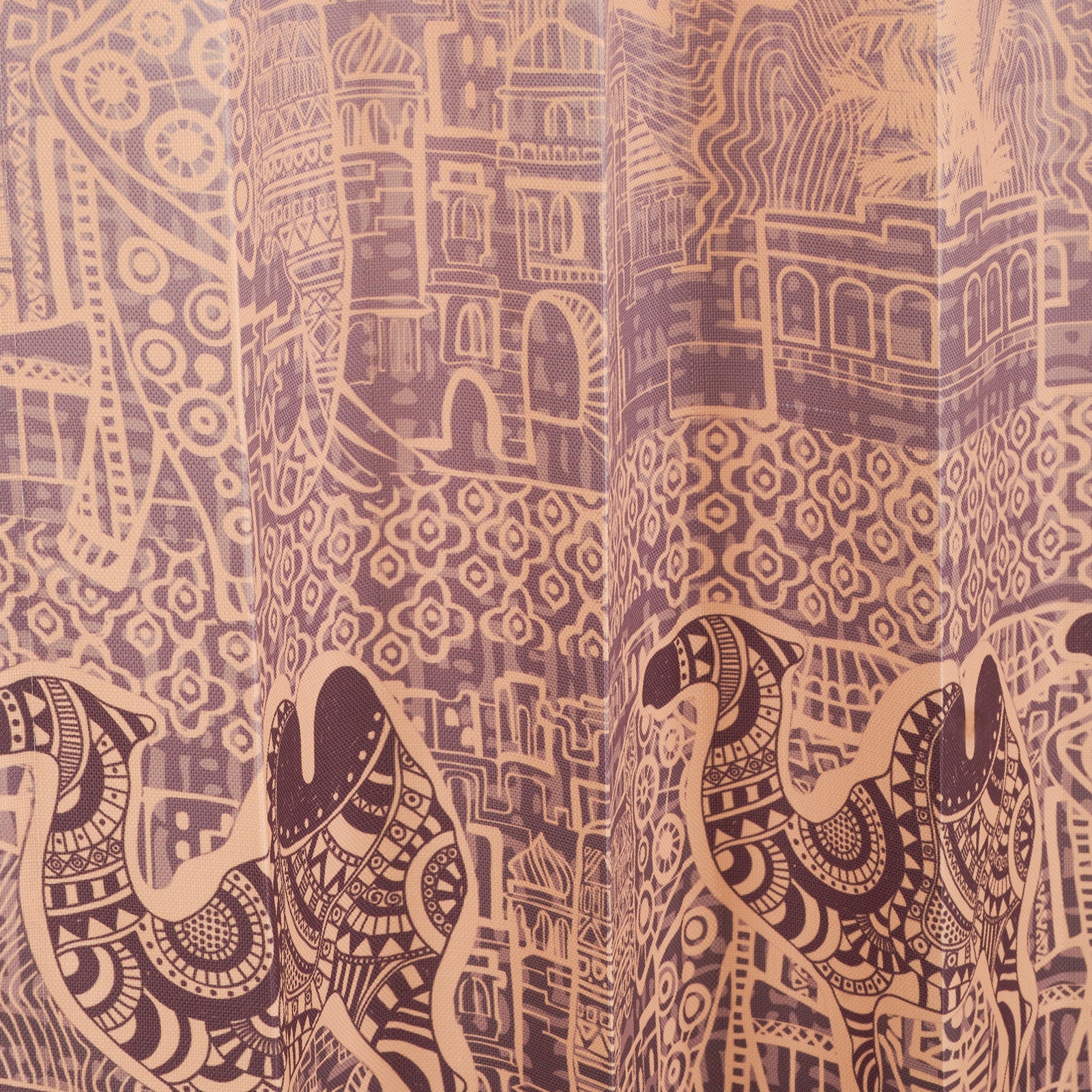 Designer Curtain -  Golden Desert Design