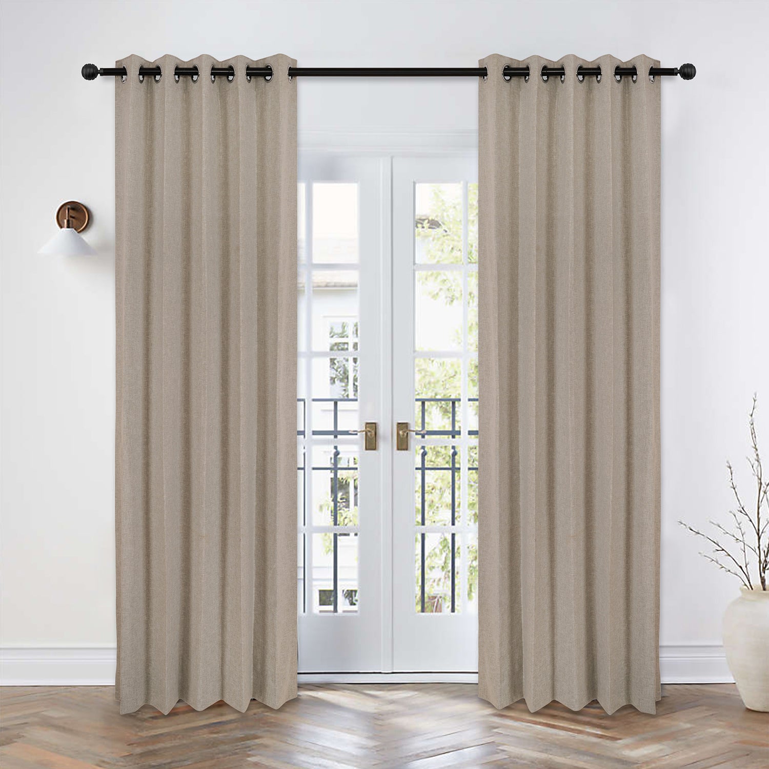 Natural Cotton Blended- Self Textured