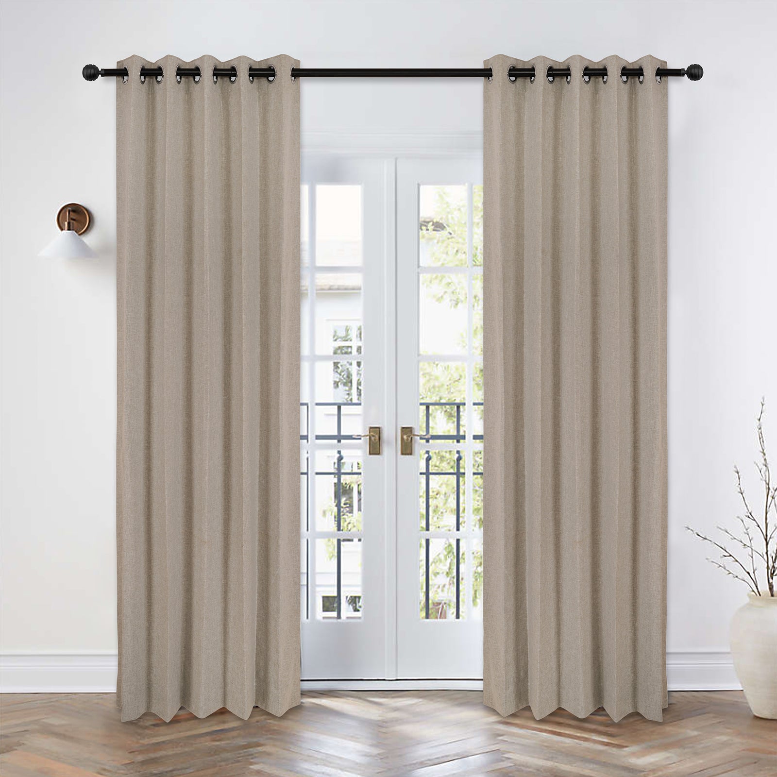 Natural Cotton Blended- Self Textured