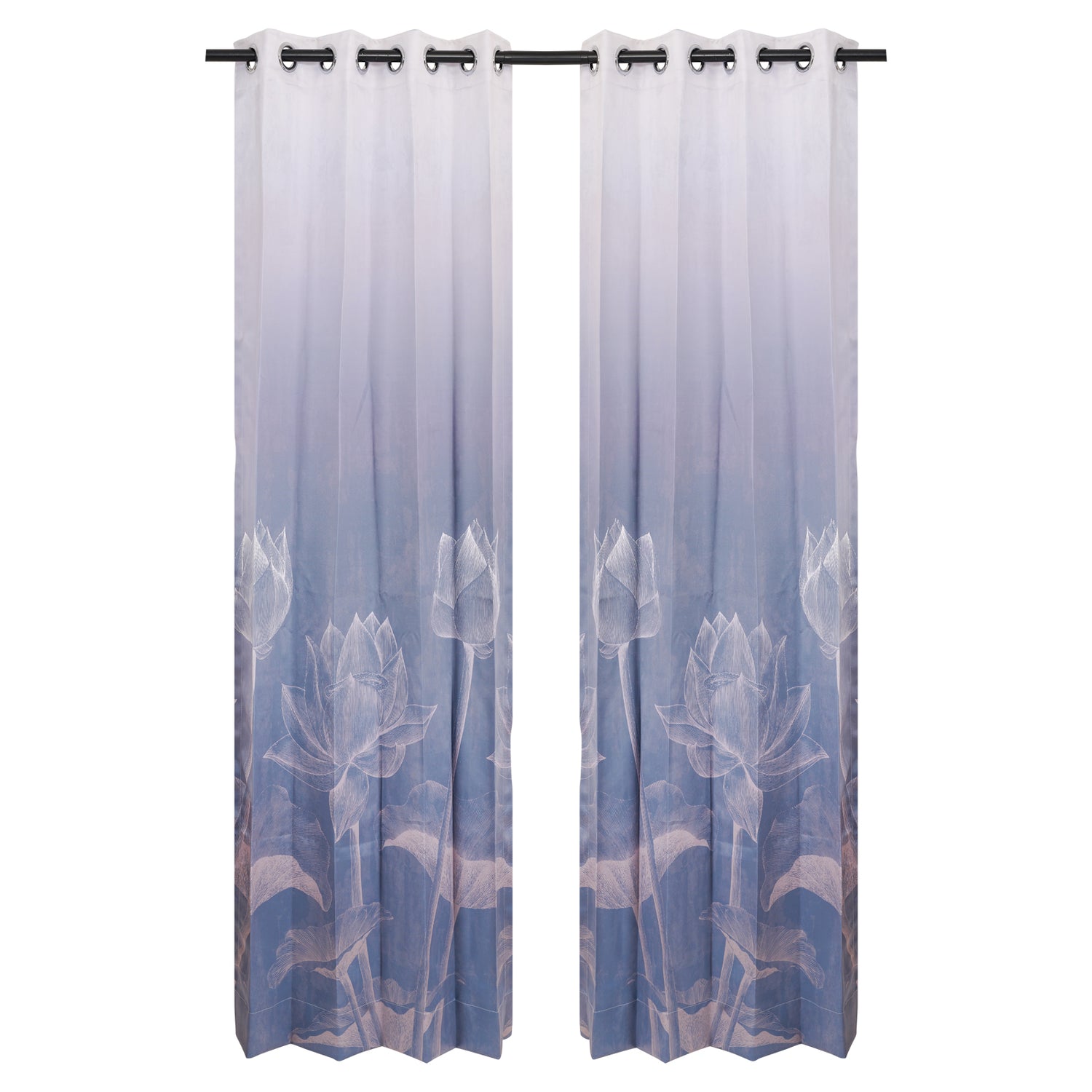 Designer Curtain - Oceanic Breeze (A cool, tranquil blue)