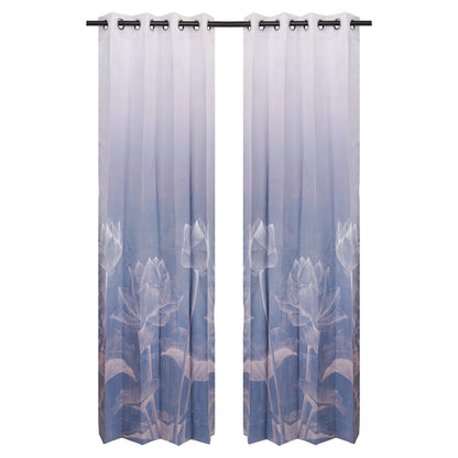 Designer Curtain - Oceanic Breeze (A cool, tranquil blue)