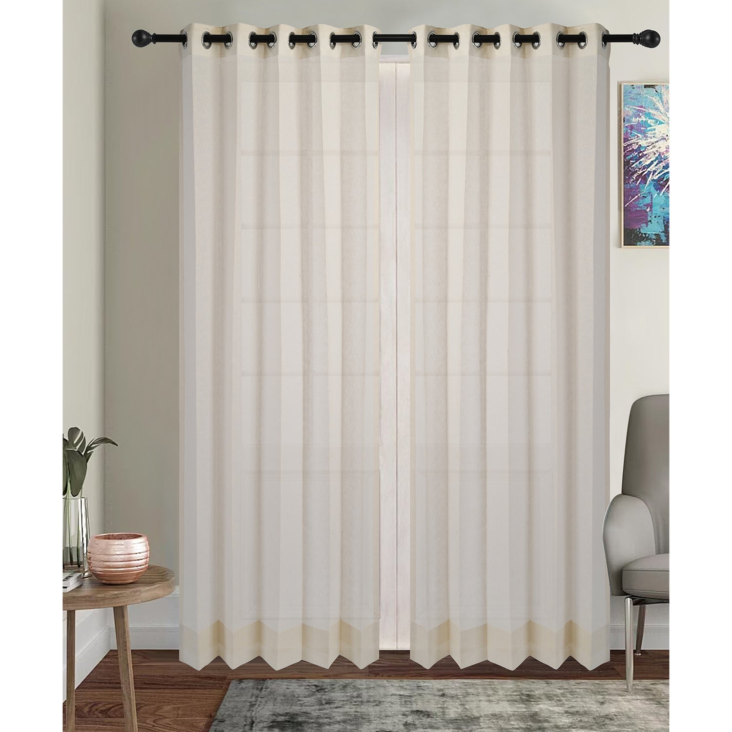 Graceful Elegant Sheer- Beige