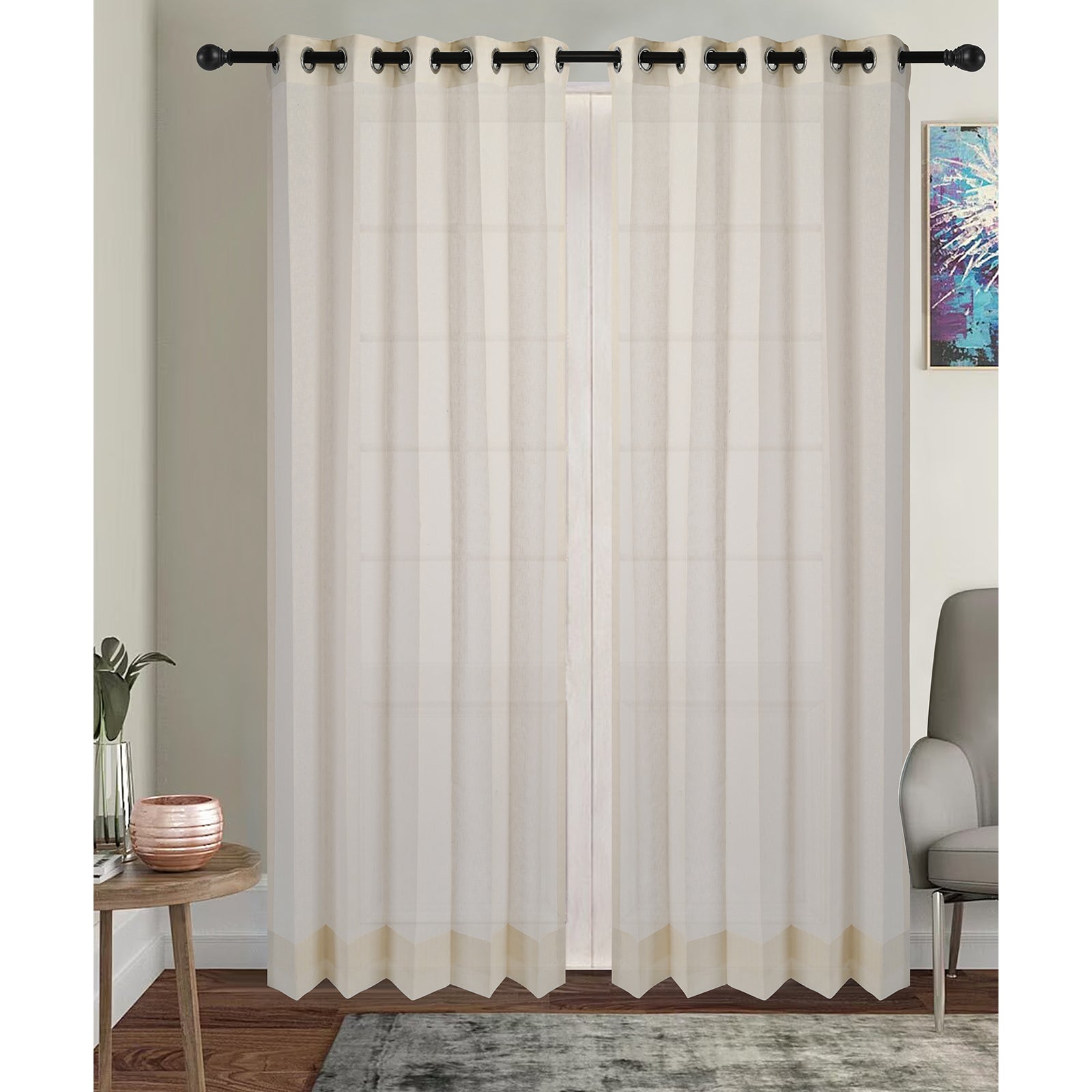 Graceful Elegant Sheer- Beige