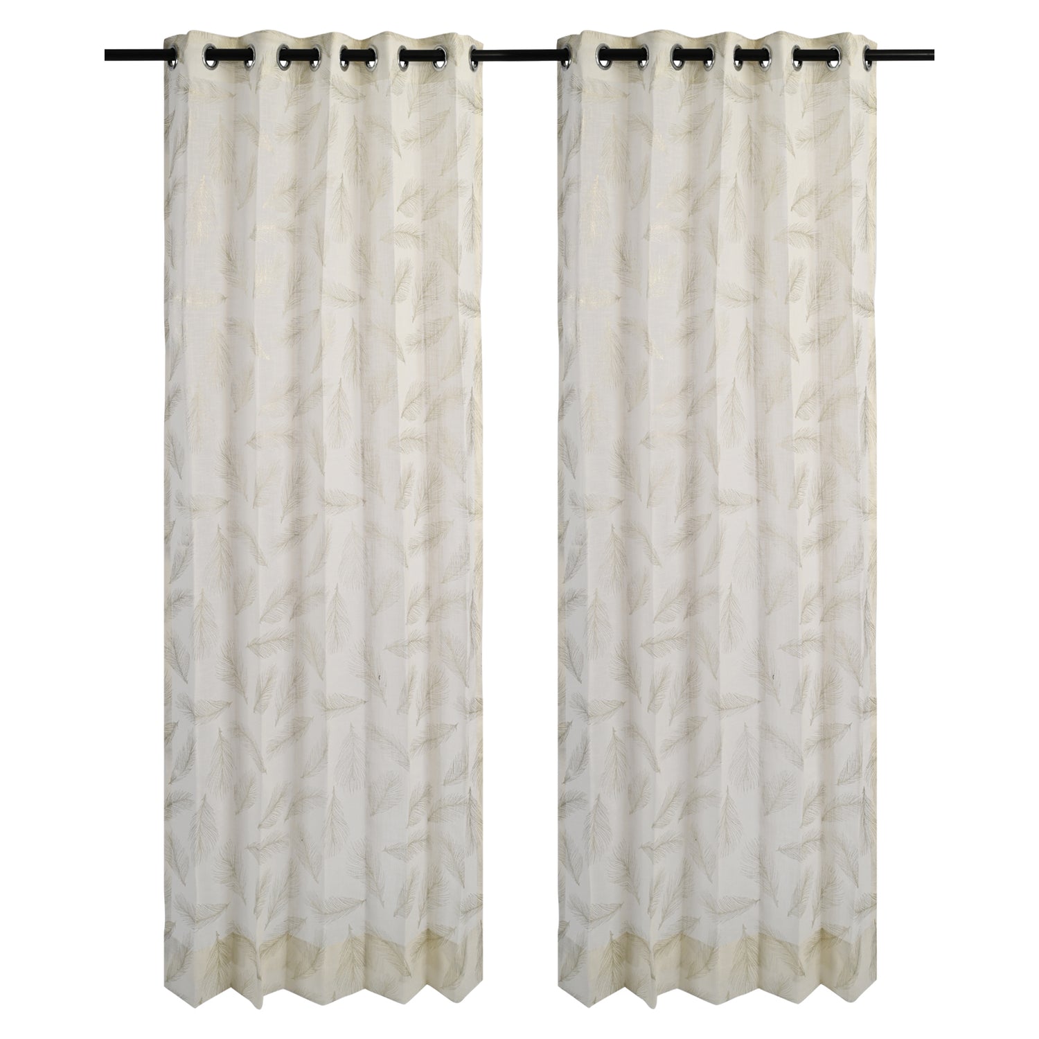 Peacock feather Sheer Curtains