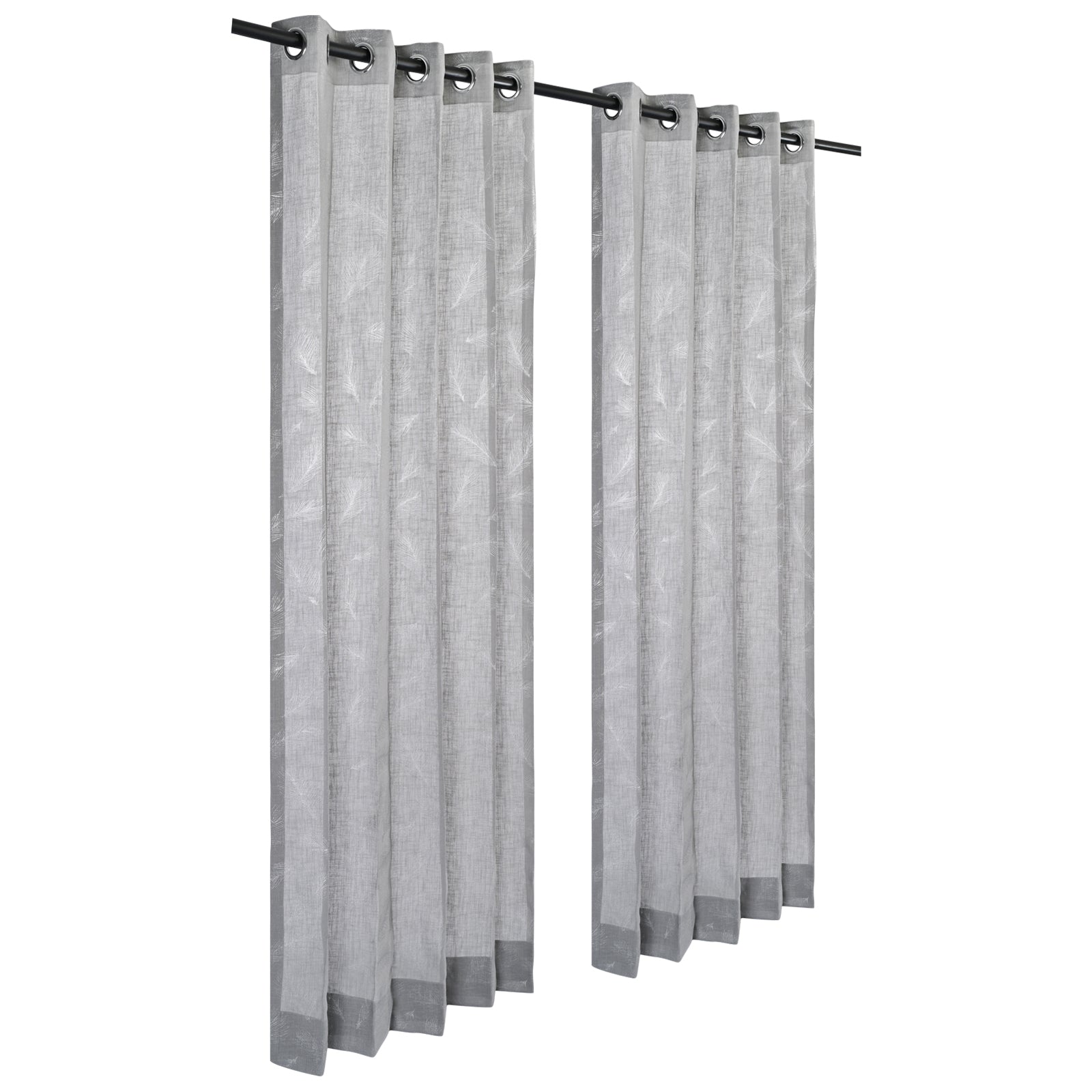 Peacock feather Sheer Curtains