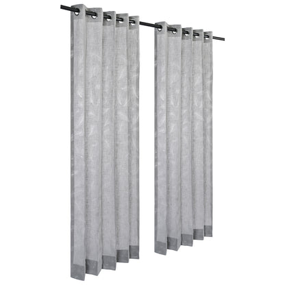 Peacock feather Sheer Curtains