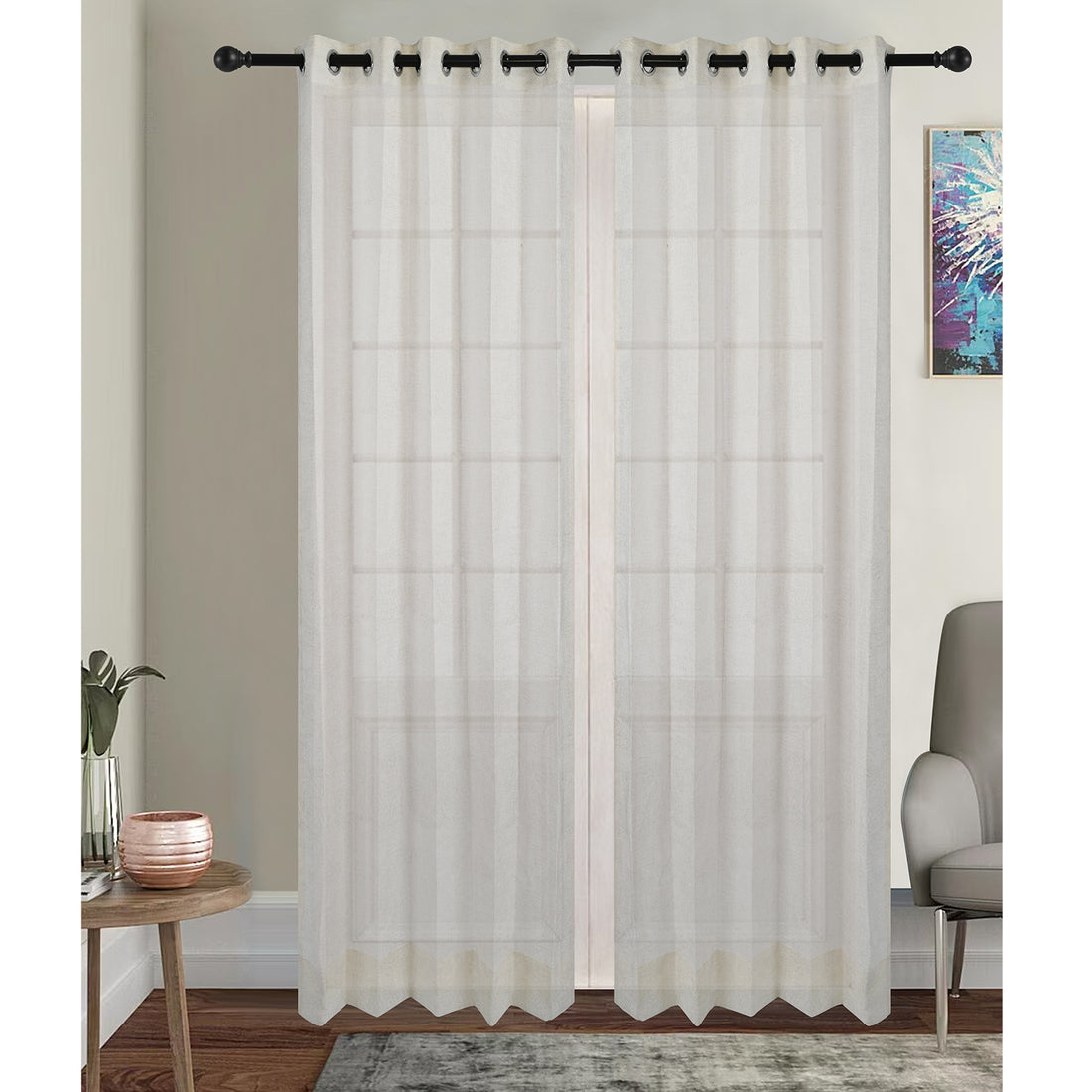 Gold Foil Sheer - Elegant Luxury Sheer for Living Room