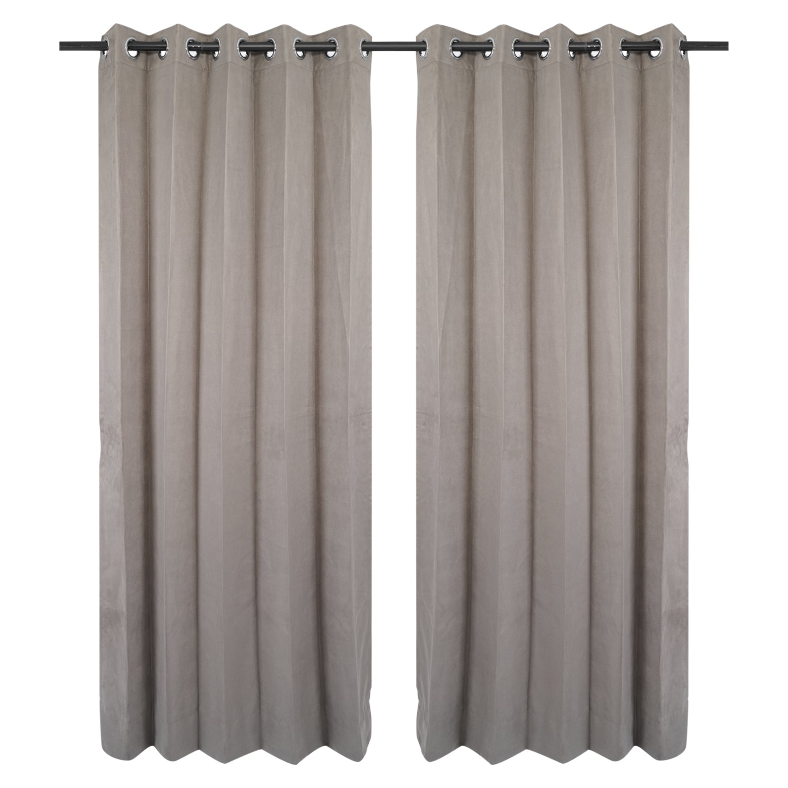 Premium Velvet Soft feel -Room Darkening - Luxury Blackout-Grey