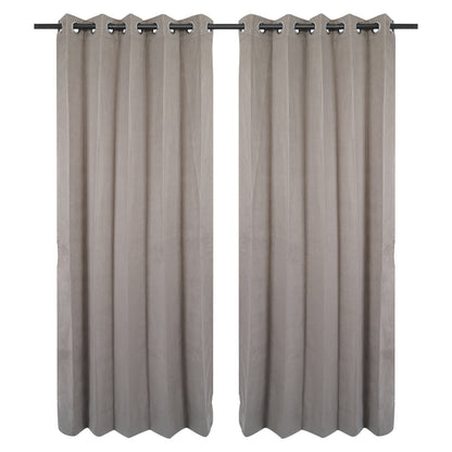 Premium Velvet Soft feel -Room Darkening - Luxury Blackout-Grey