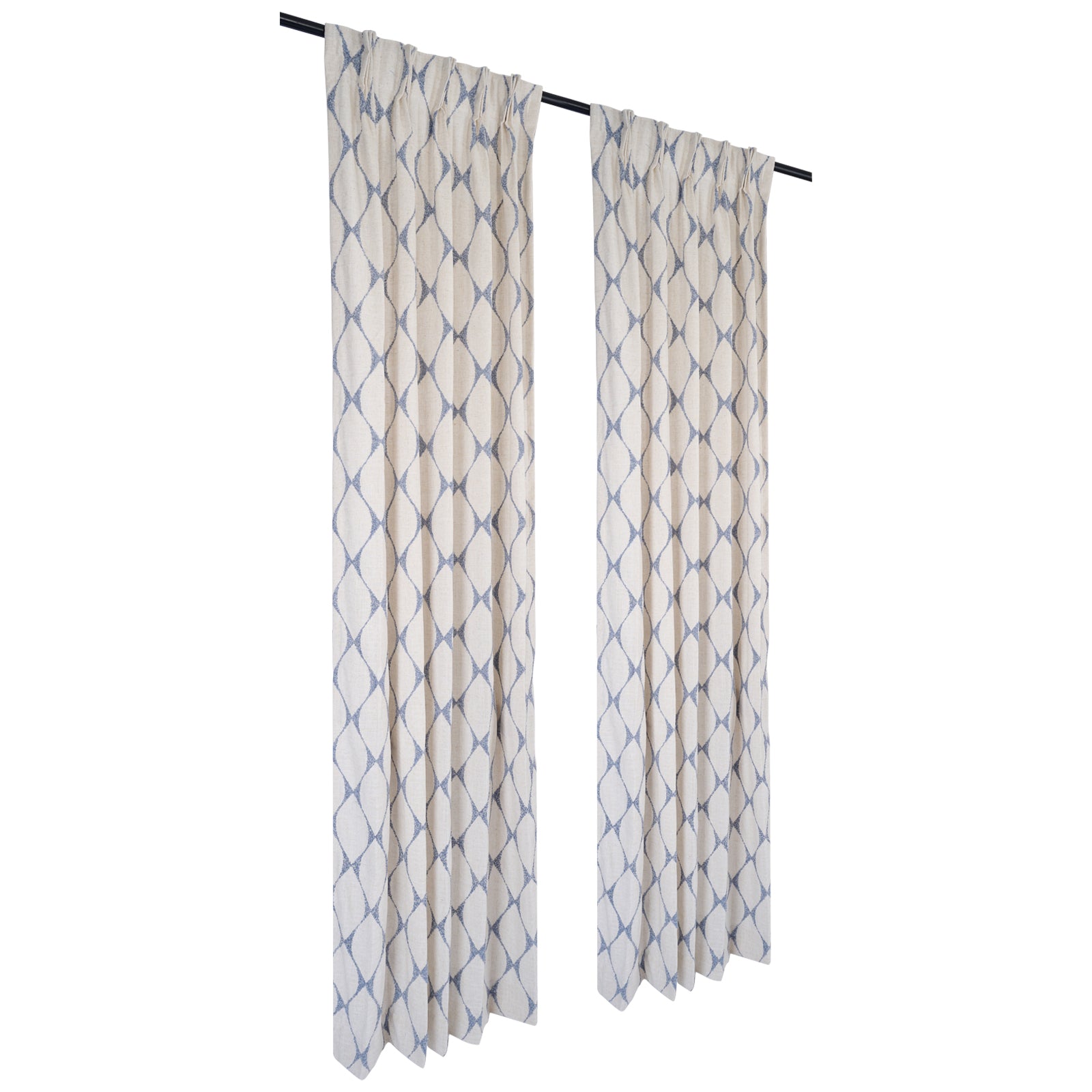 Best Seller - Beautiful Natural Cotton - With Light Blue Breeze Embroidery